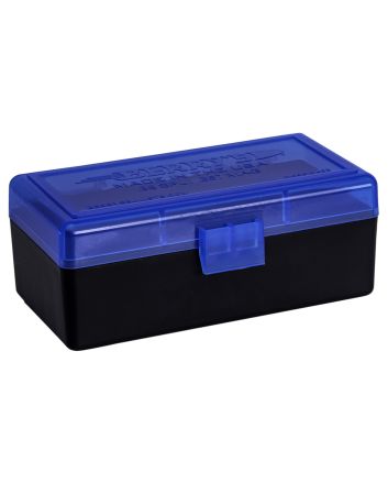 Berry's 36713 Ammo Box38Special/357Mag Blue/Black Polypropylene 50rd