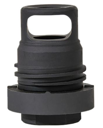 Yankee Hill 3102-1MB-28A Mini Phantom Q.D. Muzzle Brake Black Melonite Steel with 1/2"-28 tpi Threads &amp; 1.60" OAL for 5.56x45mm NATO AR-Platform