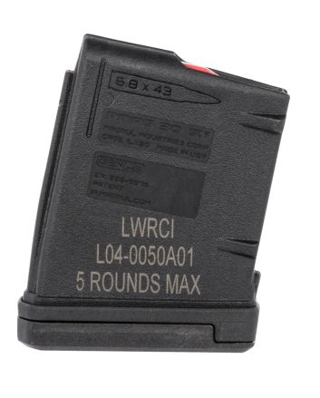 LWRC 2000123A02 PMAGBlack Detachable 5rd 6.8 SPC for LWRC SIX8