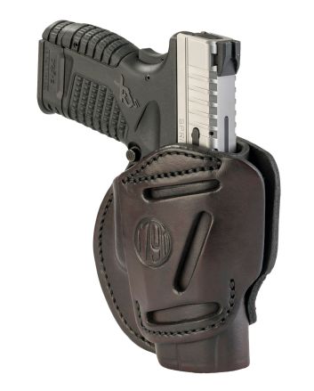 1791 Gunleather 3WH4SBRA 3-WayIWB/OWB Size 04 Signature Brown Leather Belt Loop Fits Springfield XD Fits Walther PPS Fits Springfield XDS Fits Taurus G2C Ambidextrous Hand