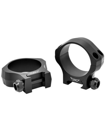 Warne 7250M Scope Rings Mountain Tech Matte Black 40mm Low 0 MOA