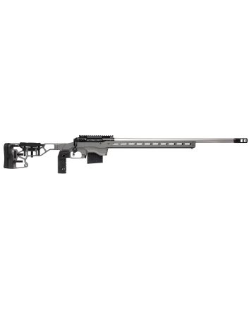 Savage Arms 57559 110 Elite Precision 300 Win Mag 5+1 30" Matte Stainless, Matte Black Rec, Gray Cerakote Adjustable MDT ACC Aluminum Chassis Stock (MB Not Included)