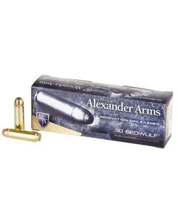 Alexander Arms AB350XTPBOX XTP50Beowulf 350gr Hornady XTP Hollow Point 20 Per Box/10 Case