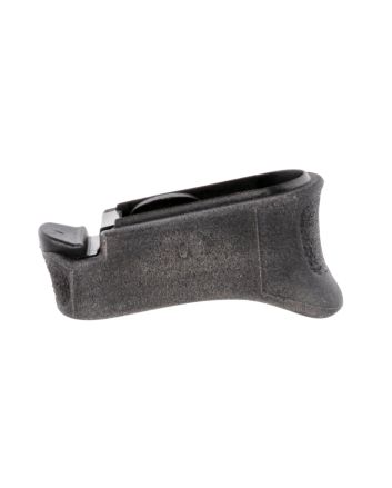 Pearce Grip PGXDS+ Magazine Extensionmade of Polymer with Texture Black Finish &amp; 7/8" Gripping Surface for Springfield XD-S, XD-E &amp; XD-S Mod.2 with Single Stack Mags (Adds 1rd 9mm Luger &amp; 40 S&amp;W)