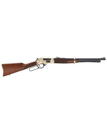 Henry H024410 Side GateFull Size Frame 410 Gauge 5+1, 2.5" Chamber 19.80" Blued Steel Barrel, Polished Brass Steel Receiver, American Walnut Wood Stock