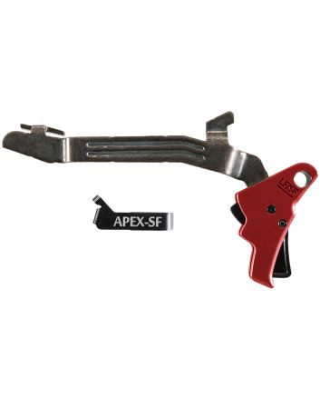 Apex Tactical 102157 Action EnhancementBlack/Red Drop-In Trigger Compatible w/ Glock 43/43X/48 Right Hand