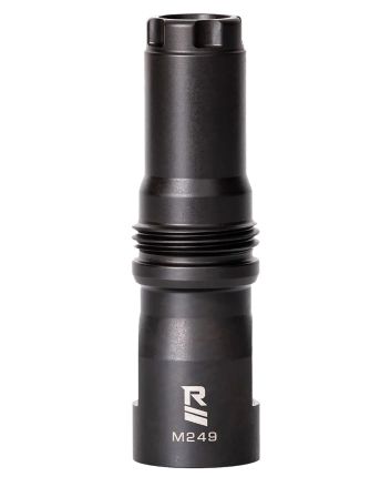 Rugged Suppressor MD001 M249 Muzzle Device Black with 9/16x24 LH Threads &amp; Dual Taper Locking System for Surge762, Razor762 &amp; Micro30 Suppressors