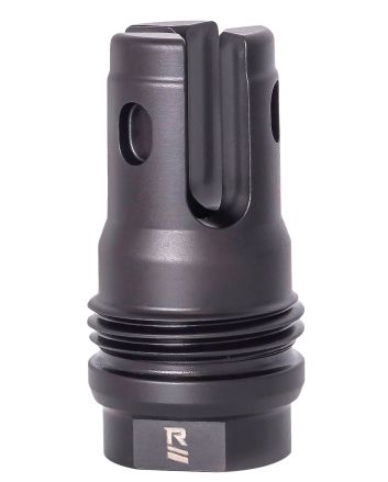Rugged Suppressor FH006 R3 Flash Mitigation System Black with 3/4"-24 tpi Threads &amp; 2.13" OAL for 7.62mm Radiant762, Surge762, Razor762 &amp; Micro30 Suppressors