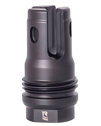 Rugged Suppressor FH010 R3 Flash Mitigation System Black with M18x1.5 Threads &amp; 2.13" OAL for 7.62mm Radiant762, Surge762, Razor762 &amp; Micro30 Suppressors