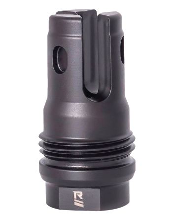 Rugged Suppressor FH014 R3 Flash Mitigation System Black with 9/16x24 LH Threads &amp; 2.13" OAL for 7.62mm Radiant762, Surge762, Razor762 &amp; Micro30 Suppressors
