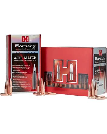 Hornady 41697 A-Tip Match 416 Cal .416 500 gr A Tip Match 25 Per Box/ 10 Case