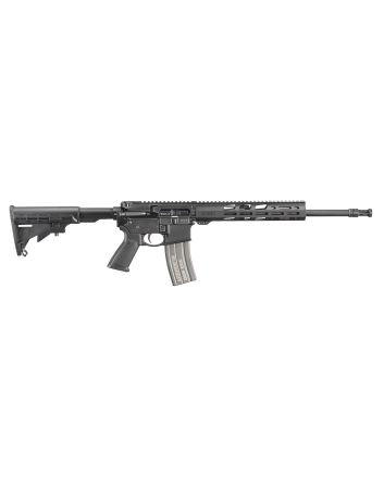 Ruger 8530 AR-556300 Blackout 30+1 16.10" Heavy Contour Barrel, Black Hard Coat Anodized 7075-T6 Aluminum Forgings, 6 Position M4-Style Stock, Flat Top Receiver, Optics Ready