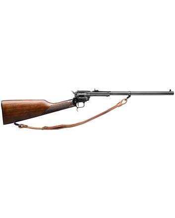 Heritage Mfg BR226B16HS-LS Rough Rider Rancher 22 LR Caliber with 6rd Capacity, 16.12" Barrel, Black Oxide Metal Finish &amp; Walnut Stock Right Hand (Full Size) Includes Leather Sling