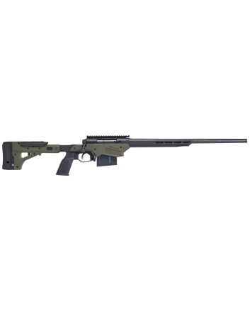 Savage Arms 57554 Axis II Precision 270 Win 5+1 22", Matte Black Barrel/Rec, OD Green Adjustable MDT Aluminum Chassis, Polymer Grip