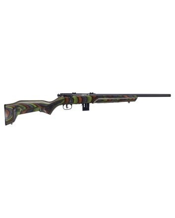 Savage Arms 96636 93R17 Minimalist Full Size 17 HMR 10+1 18" Matte Black Threaded Carbon Steel Sporter Barrel, Matte Black Carbon Steel Receiver, Boyd's Minimalist OD Green Laminate Stock, Right Hand