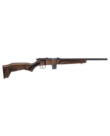 Savage Arms 96637 93R17 Minimalist 17 HMR 10+1 Cap 18" Matte Black Rec/Barrel Natural Brown Laminate Boyd's Minimalist Stock Right Hand (Full Size)