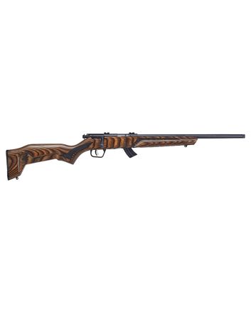 Savage Arms 26737 Mark II Minimalist Full Size 22 LR 10+1 18" Matte Black Steel Threaded Barrel, Matte Black Carbon Steel Drilled &amp; Tapped Receiver, Boyd's Minimalist Natural Brown Laminate Stock