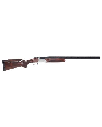Stevens 23222 555 Trap 12 Gauge 3" 1rd 30" Vent Rib Barrel, Silver Aluminum Receiver,Turkish Walnut Fixed Adjustable Comb Stock Ambidextrous
