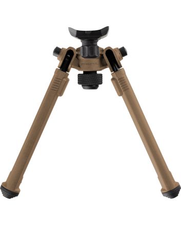 Magpul MAG1075-FDE Bipodmade of Aluminum with Flat Dark Earth Finish, Sling Stud Attachment, 6.30-10.30" Vertical Adjustment &amp; Rubber Feet for AR-Platform
