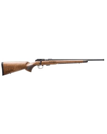 CZ-USA 02373 CZ 457 Royal Full Size 22 LR 5+1 20.50" Black Nitride Black Nitride Steel Receiver Walnut Fixed American Style w/Decorative Forend Tip Stock Right Hand