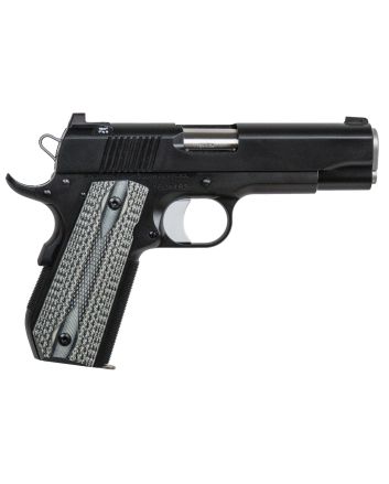 Dan Wesson 01826 V-Bob45 ACP 8+1 4.25" Stainless Match Grade Barrel, Black Duty Serrated Stainless Steel Slide &amp; Frame w/Beavertail, Black/Gray G10 Grip, Ambidextrous