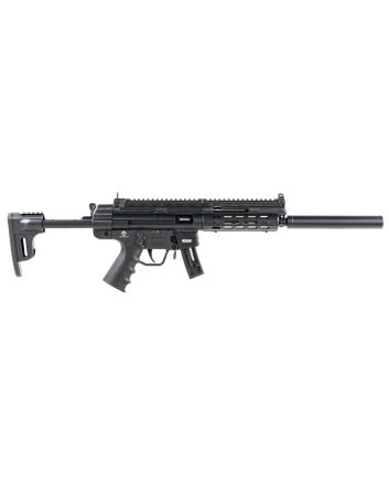 GSG GERGGSG1610ML GSG-16Full Size 22 LR 10+1 16.25" Black Black Polymer Receiver Black Collapsible w/Storage Compartment Stock Right Hand