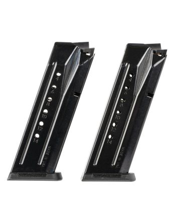 Ruger 90684 Security-9 Value Pack 15rd 9mm Luger Black Oxide Steel 2 Per Pack