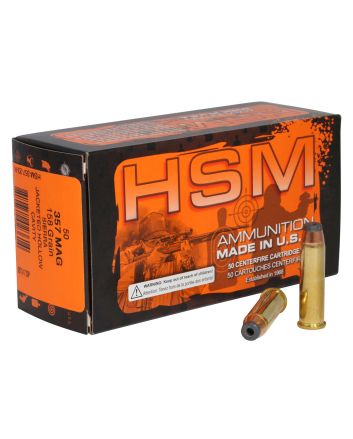 HSM 35723N Pro Pistol357 Mag 158 gr Jacketed Hollow Cavity 50 Per Box/ 10 Case
