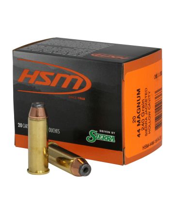HSM 44M18N20 Pro Pistol44 Rem Mag 240 gr Jacketed Hollow Cavity 20 Per Box/ 20 Case