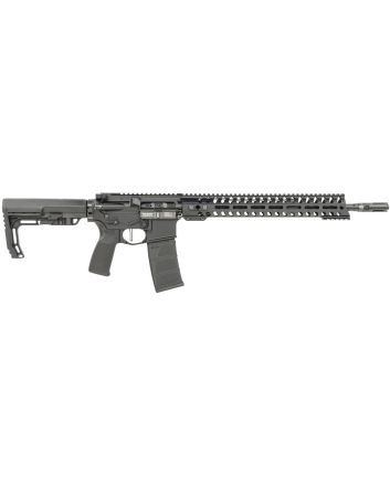 Patriot Ordnance Factory 01644 Minuteman Direct Impingement 5.56x45mm 30+1 16.50" Nitride Treated Threaded Barrel, Black Hard Coat Anodized Receiver, Synthetic 6 Position MFT Minimalist Stock