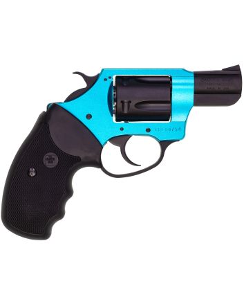 Charter Arms 53864 Undercover Lite Santa Fe Sky Small 38 Special, 5 Shot 2" Black Stainless Steel Barrel &amp; Cylinder, Turquoise Aluminum Frame w/Black Finger Grooved Rubber Grip, Exposed Hammer