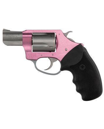 Charter Arms 93830 Undercover Southpaw 38 Special, 5 Shot 2" Matte Stainless Steel Barrel &amp; Cylinder, Pink Aluminum Frame w/Black Finger Grooved Rubber Grip, Exposed Hammer