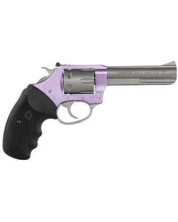 Charter Arms 52242 Pathfinder Lite 22 LR 8rd 4.20" Matte Stainless Stainless Steel Barrel, Lavender Aluminum Frame, Matte Stainless Cylinder, Black Finger Grooved Rubber Grip, Exposed Hammer