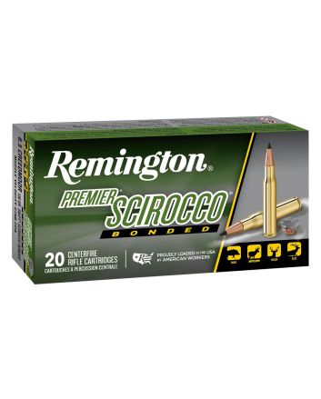 Remington Ammunition 29344 Premier Scirocco Bonded 6.5Creedmoor 130gr Swift Scirocco Bonded 20 Per Box/10 Case