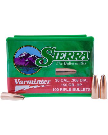 Sierra 2136 Varminter308Win 150gr Hollow Point 100/Box