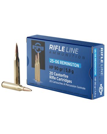 PPU PP2506H Standard Rifle25-06Rem 90gr Hollow Point 20 Per Box/10 Case