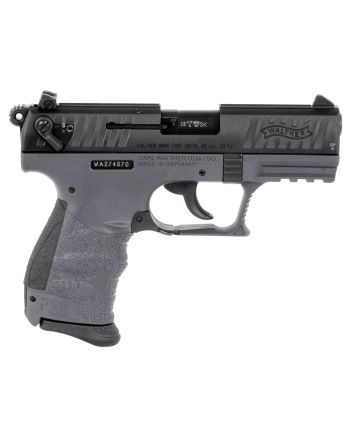 Walther Arms 5120365 P22 *CA Compliant 22 LR 3.42" 10+1 Tungsten Gray Polymer Frame Black Steel Slide Black Polymer Grip