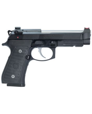 Langdon Tactical Tech LTT-92E-FSTJ 92 Elite LTT9mm Luger Caliber with 4.70" Barrel, 15+1 Capacity, Overall Black Finish Steel, Picatinny Rail Frame, Serrated Slide, VZ/LTT G10 Grip &amp; Trigger Job