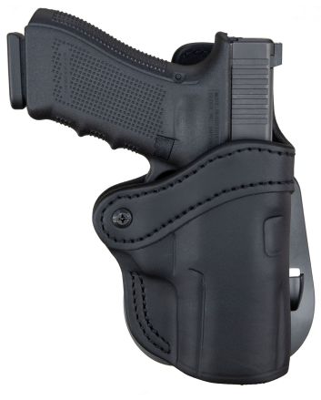 1791 Gunleather ORPDH24SSBLR BH2.4S Optic Ready OWB 2.4S Stealth Black Leather Paddle Fits FN 509/HK VP9SK