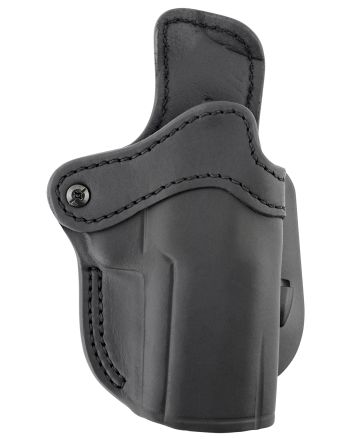 1791 Gunleather ORPDH24SBLR BH2.4 Optic Ready OWB 2.4 Stealth Black Leather Paddle Fits Walther PPQ/Sig P320/Springfield XD-M
