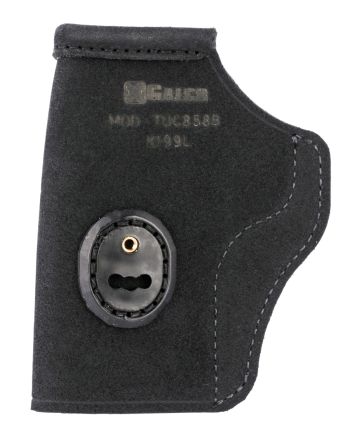 Galco TUC858B Tuck-N-Go 2.0 IWB Black Leather UniClip/Stealth Clip Fits S&amp;W M&amp;P Shield EZ Ambidextrous