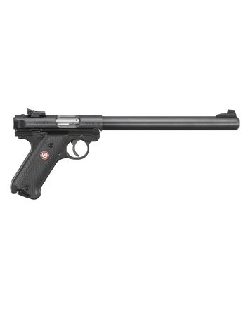 Ruger 40173 Mark IV Target 22 LR 10+1 10" Overall Blued Bull Barrel, Slide &amp; Frame, Black Checkered Polymer Grips