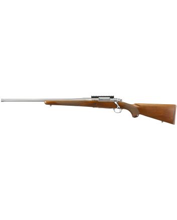 Ruger 57120 Hawkeye Hunter Full Size 6.5 Creedmoor 3+122" Satin Stainless Steel Threaded Barrel, Picatinny Rail Steel Receiver, Fixed American Walnut w/Pistol Grip Stock, Left Hand