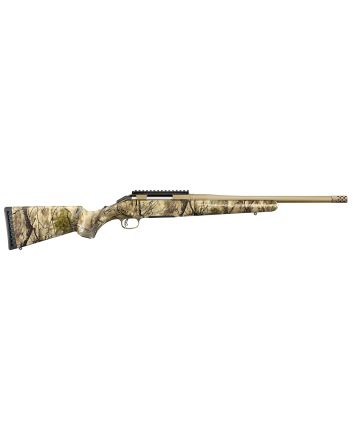 Ruger 36924 American6.5 Creedmoor 4+1 16.10" Burnt Bronze Cerakote Threaded Barrel, Picatinny Rail Steel Receiver, GoWild Camo I-M Brush Fixed Compact Synthetic Stock, Right Hand