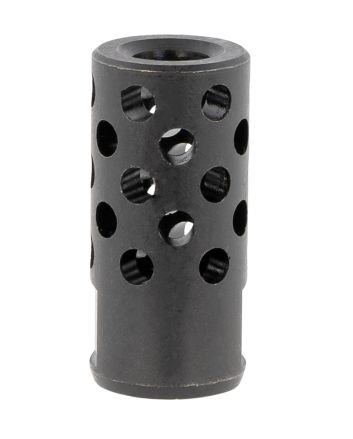 Ruger 90699 Radial Ported Muzzle Brake 35 Caliber Black Oxide Steel with 1/2"-28 tpi Threads, 1.75" OAL &amp; .8" Diameter
