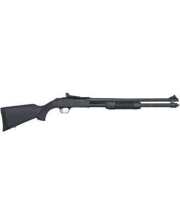 Mossberg 50699 590 Persuader 20 Gauge 8+1 3" 20" Cylinder Bore Barrel, Matte Blued Metal Finish, Drilled &amp; Tapped Receiver, Ghost Ring Sight, Synthetic Stock
