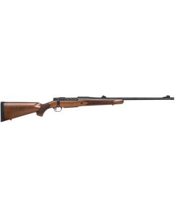Mossberg 28121 PatriotFull Size 300 Win Mag 3+1 24" Matte Blued Fluted Threaded Barrel, Drilled &amp; Tapped Matte Blued Stainless Steel Receiver, Walnut Fixed Stock, Right Hand