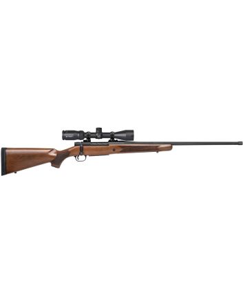 Mossberg 28124 Patriot300 Win Mag Caliber with 3+1 Capacity, 24" Threaded/Fluted Barrel, Matte Blued Metal Finish &amp; Walnut Stock Right Hand (Full Size) Includes Vortex Crossfire II 3-9x40mm Scope