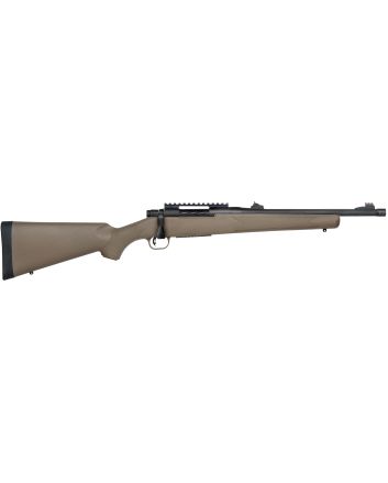 Mossberg 28051 Patriot450 Bushmaster Caliber with 3+1 Capacity, 16.25" Threaded/Fluted Barrel, Matte Blued Metal Finish &amp; Flat Dark Earth Synthetic Stock Right Hand (Full Size)