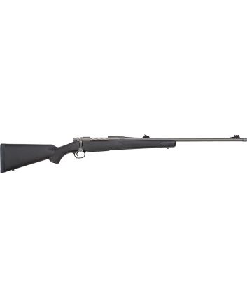 Mossberg 28136 PatriotFull Size 338 Win Mag 3+1 24" Stainless Cerakote Threaded Barrel, Drilled &amp; Tapped Cerakote Stainless Steel Receiver, Black Fixed Synthetic Stock, Right Hand